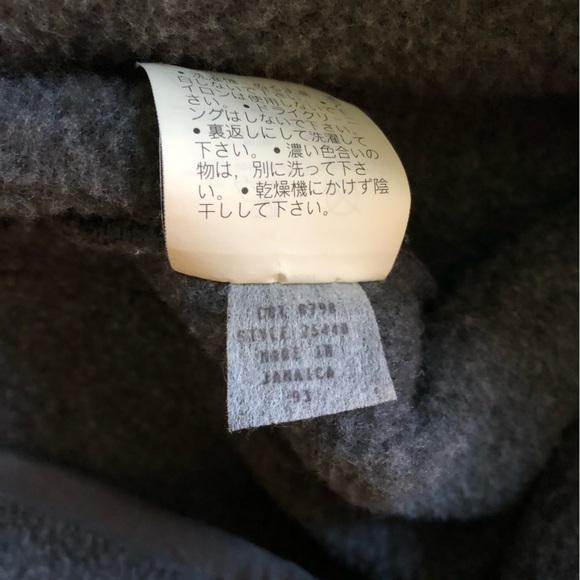 Vintage 1993 Patagonia Synchilla Snap T Fleece Men's XXL Grey Red Jamaica Made - Picture 6 of 6